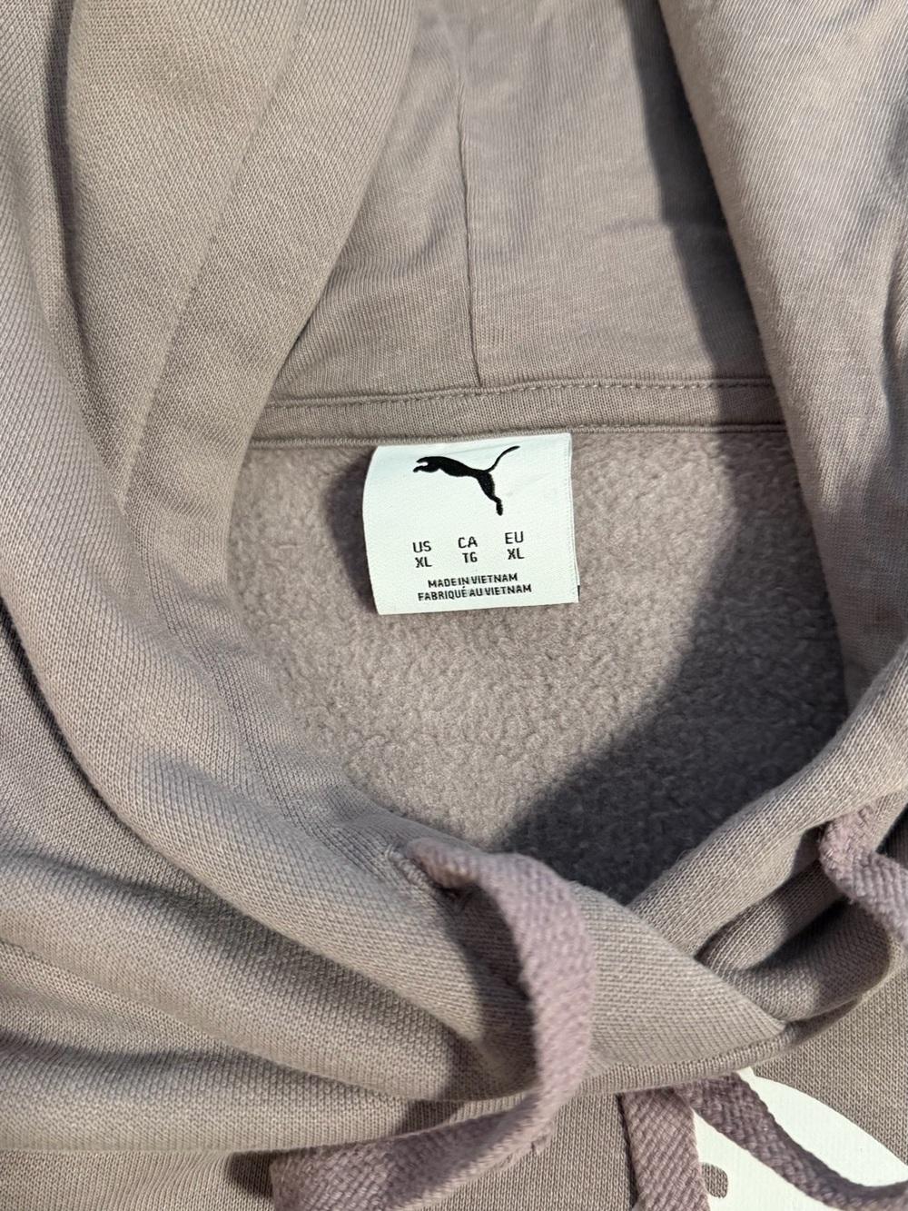 Puma Womens Hoodie with White Logo - Gray - Picture 4 of 5
